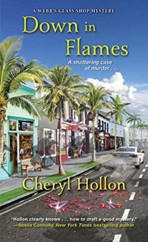 Book cover for "Down in Flames" by Cheryl Hollon