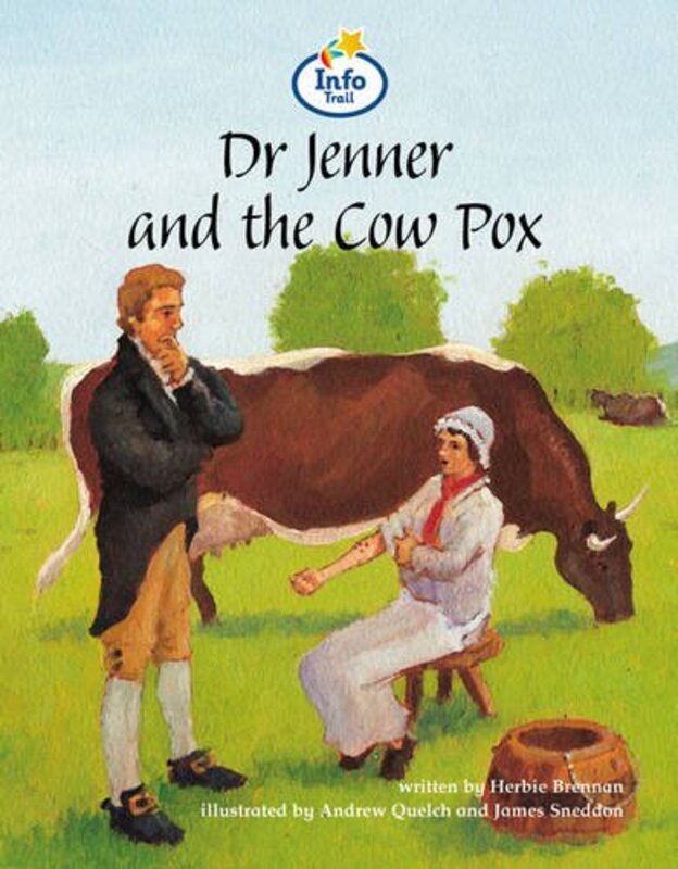 Book cover for "Dr Jenner And The Cow Pox" by JH Brennan