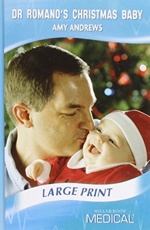 Book cover for "Dr Romano's Christmas Baby" by Amy Andrews