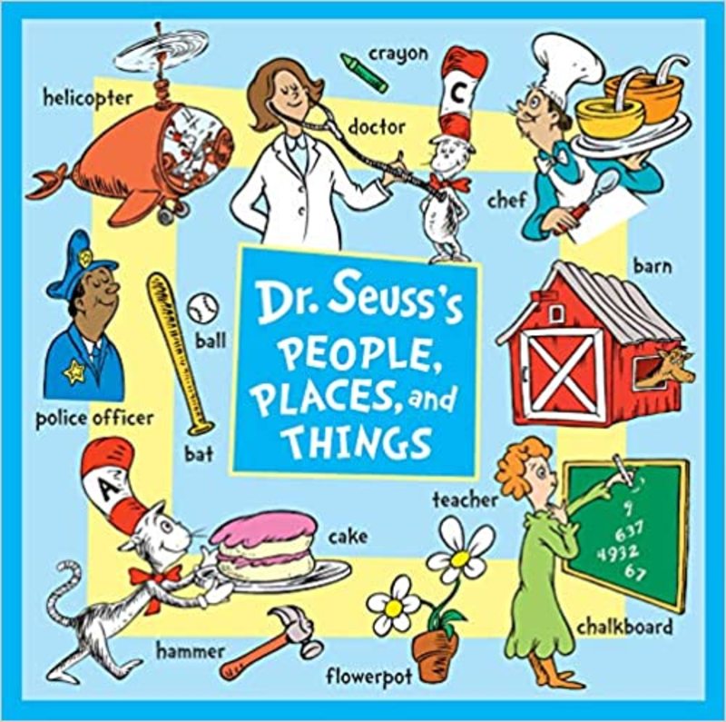 Book cover for "Dr. Seuss's People, Places, and Things" by Dr. Seuss