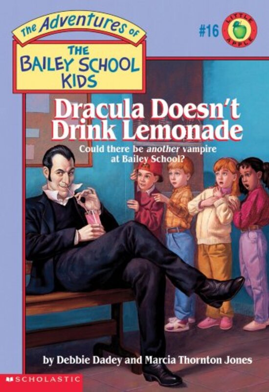 Book cover for "Dracula Doesn't Drink Lemonade" by Marcia Thornton Jones