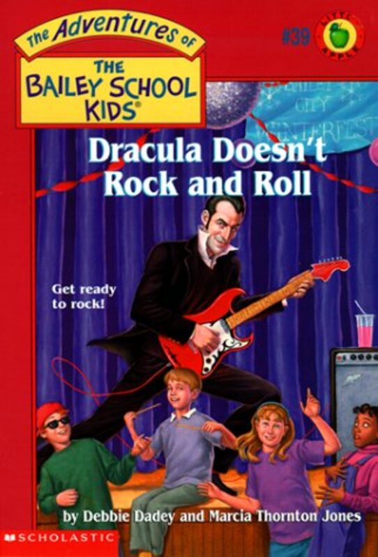 Book cover for "Dracula Doesn't Rock N' Roll" by Marcia Thornton Jones
