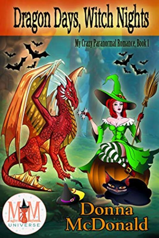 Book cover for "Dragon Days, Witch Nights" by Donna McDonald