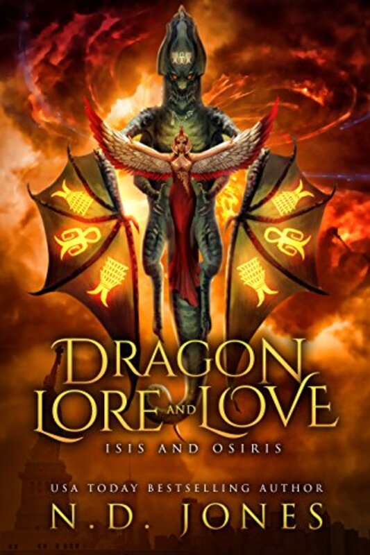Book cover for "Dragon Lore and Love" by ND Jones