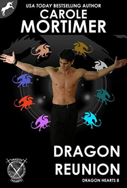 Book cover for "Dragon Reunion" by Carole Mortimer