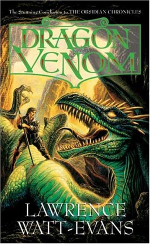 Book cover for "Dragon Venom" by Lawrence Watt Evans