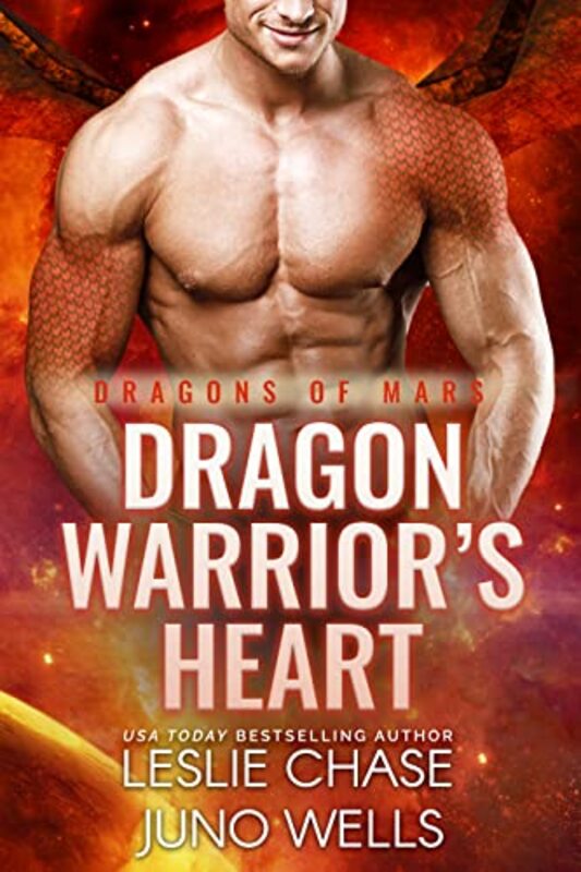 Book cover for "Dragon Warrior's Heart" by Leslie Chase
