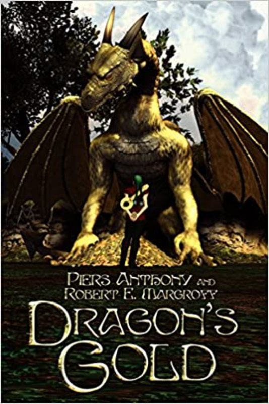 Book cover for "Dragon's Gold" by Piers Anthony