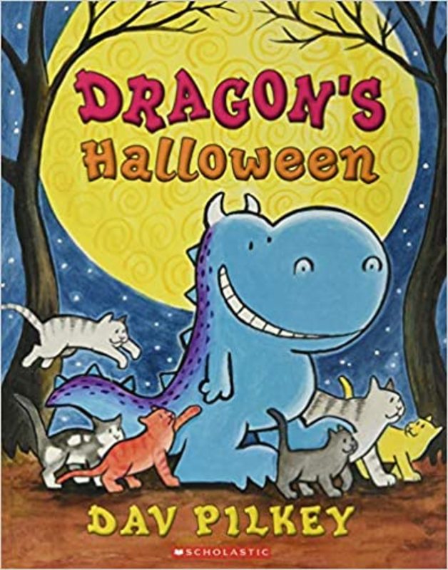 Book cover for "Dragon's Halloween" by Dav Pilkey