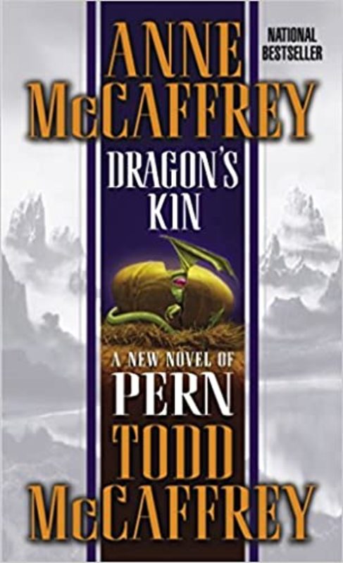 Book cover for "Dragon's Kin" by Anne McCaffrey