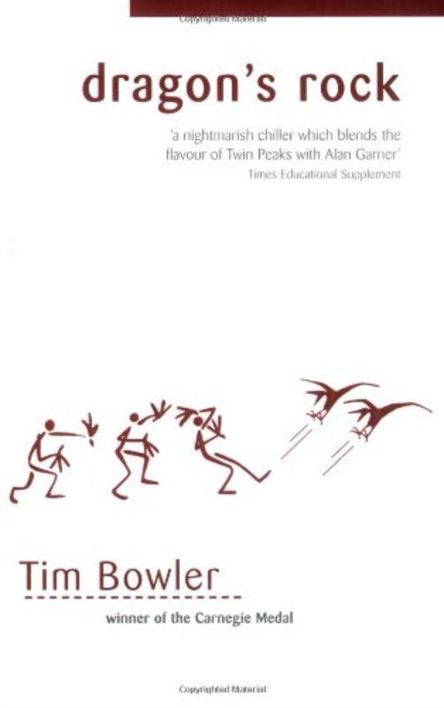 Book cover for "Dragon's Rock" by Tim Bowler