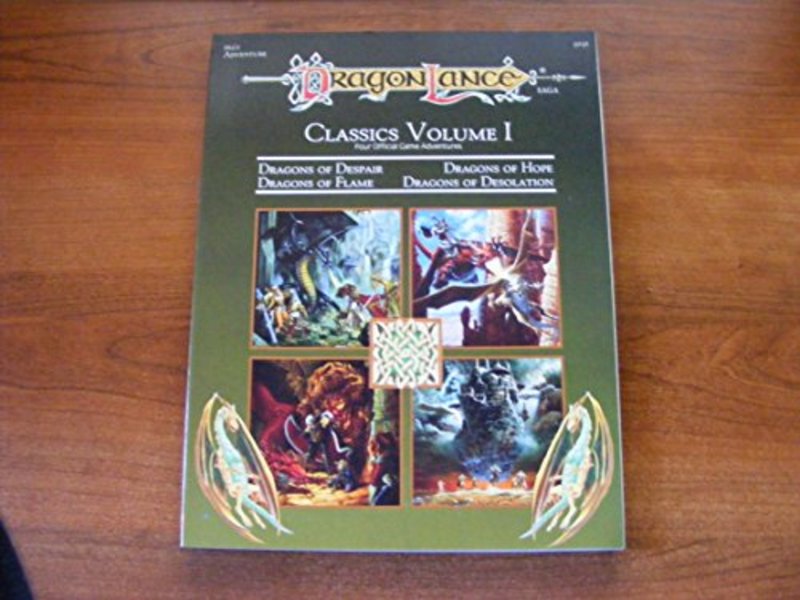 Book cover for "Dragonlance Classics Volume I" by Tracy Hickman