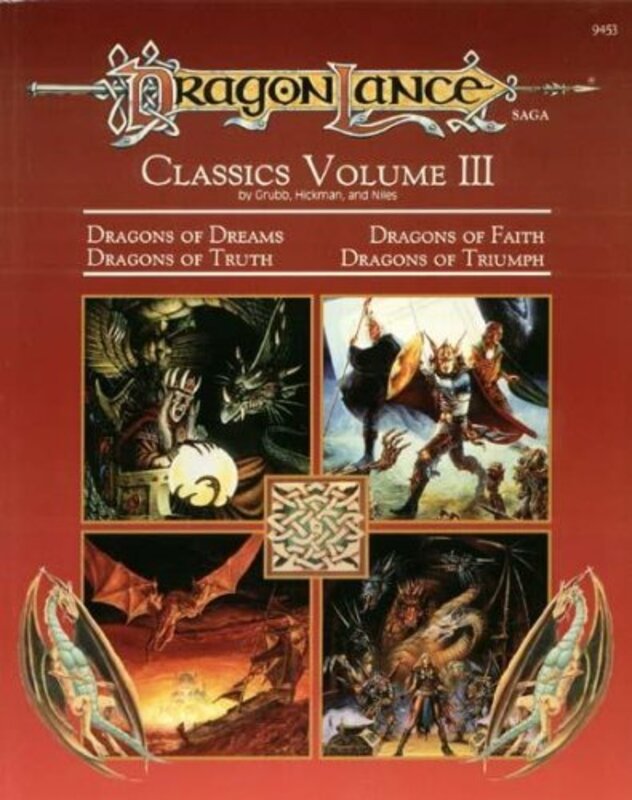 Book cover for "Dragonlance Classics Volume III" by Tracy Hickman