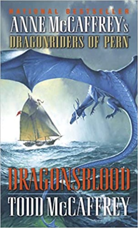 Book cover for "Dragonsblood" by Anne McCaffrey