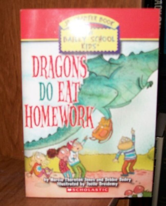 Book cover for "Dragons Do Eat Homework" by Marcia Thornton Jones