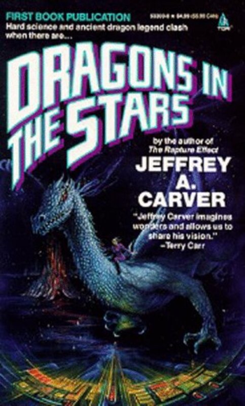 Book cover for "Dragons in the Stars" by Jeffrey A Carver