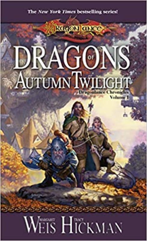 Book cover for "Dragons of Autumn Twilight" by Tracy Hickman