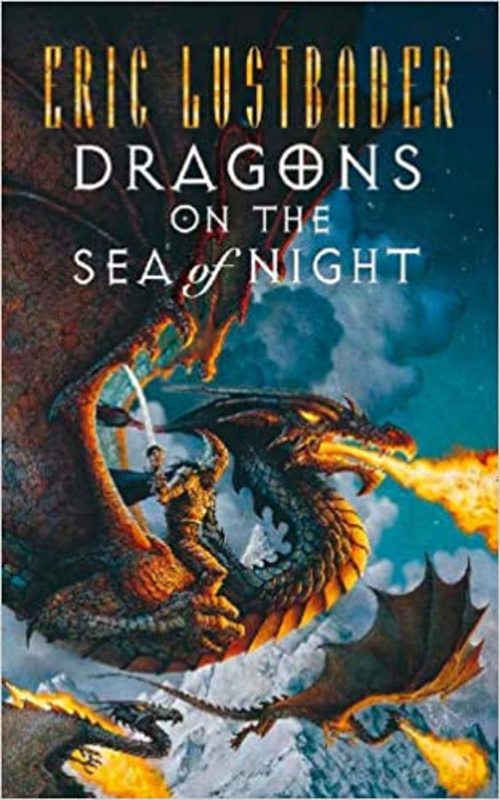 Book cover for "Dragons on the Sea of Night" by Eric Van Lustbader