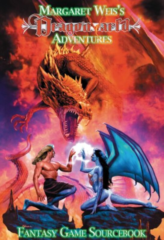 Book cover for "Dragonvarld Adventures" by Margaret Weis