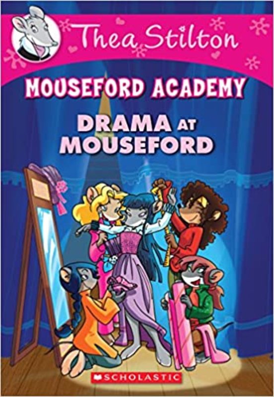 Book cover for "Drama at Mouseford" by Thea Stilton