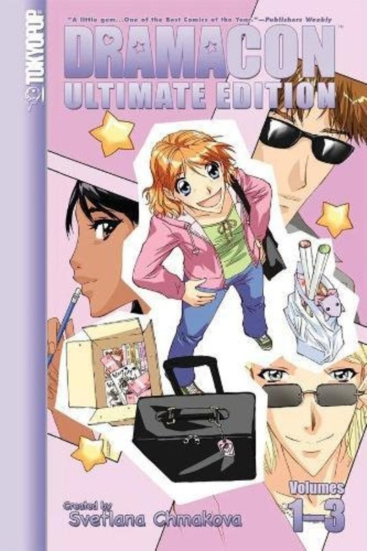 Book cover for "Dramacon Ultimate Edition Manga" by Svetlana Chmakova