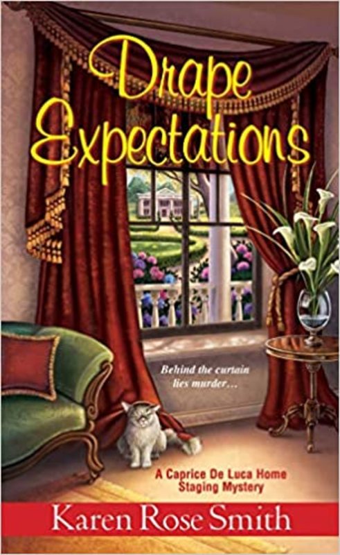Book cover for "Drape Expectations" by Karen Rose Smith