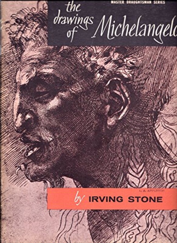 Book cover for "Drawings of Michaelangelo" by Irving Stone