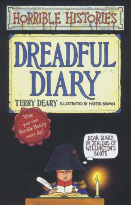 Book cover for "Dreadful Diary" by Terry Deary