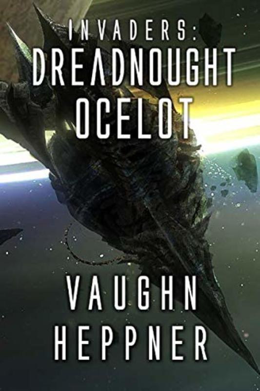 Book cover for "Dreadnought Ocelot" by Vaughn Heppner
