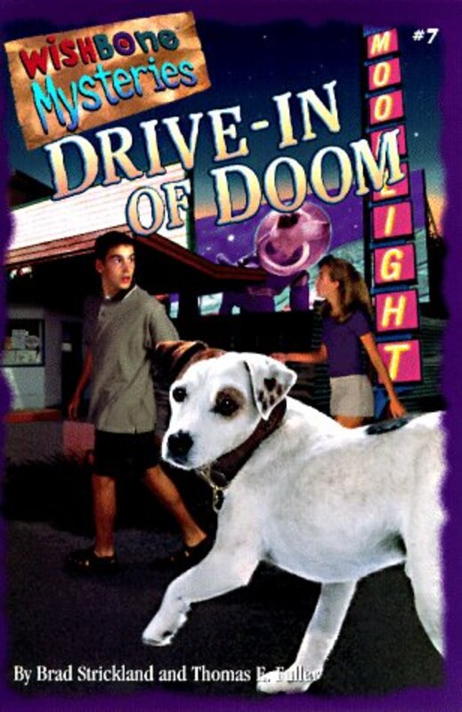 Book cover for "Drive-In of Doom" by Brad Strickland