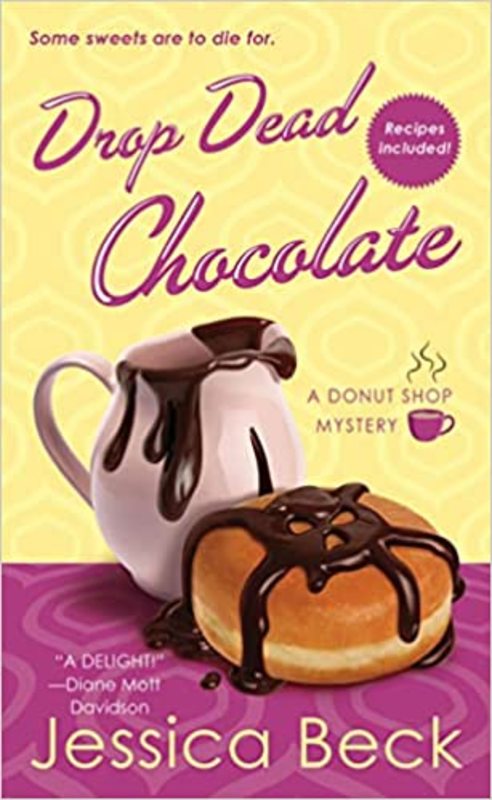 Book cover for "Drop Dead Chocolate" by Jessica Beck