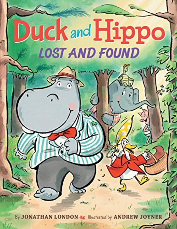 Book cover for "Duck and Hippo Lost and Found" by Jonathan London
