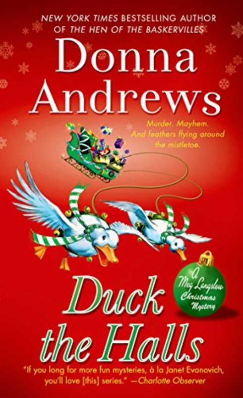 Book cover for "Duck the Halls" by Donna Andrews