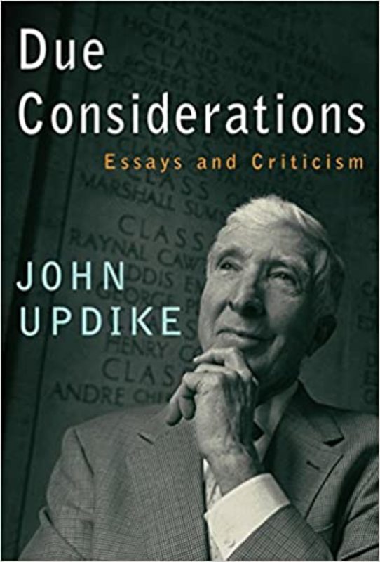 Book cover for "Due Considerations" by John Updike