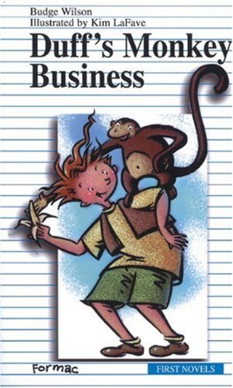 Book cover for "Duff's Monkey Business" by Budge Wilson