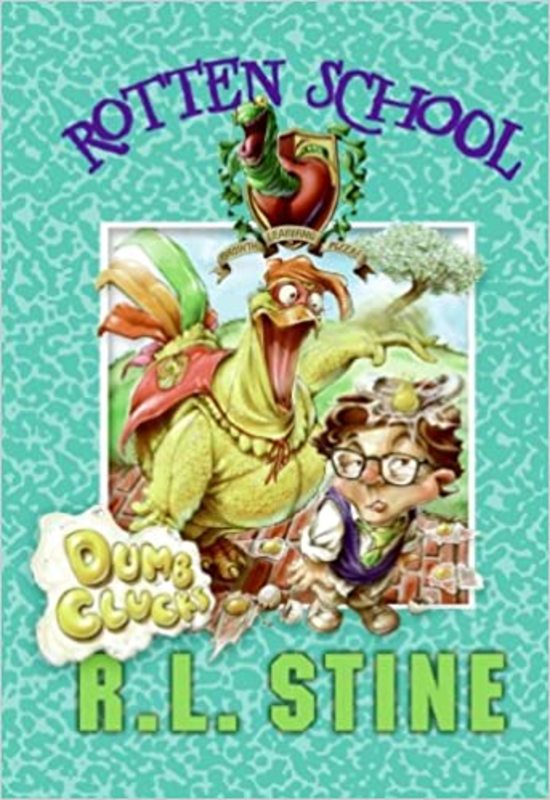 Book cover for "Dumb Clucks" by RL Stine