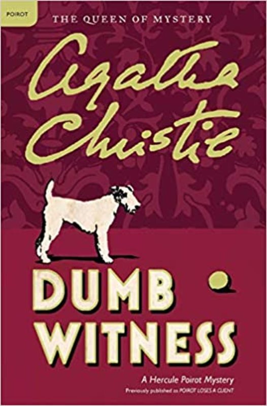 Book cover for "Dumb Witness" by Agatha Christie