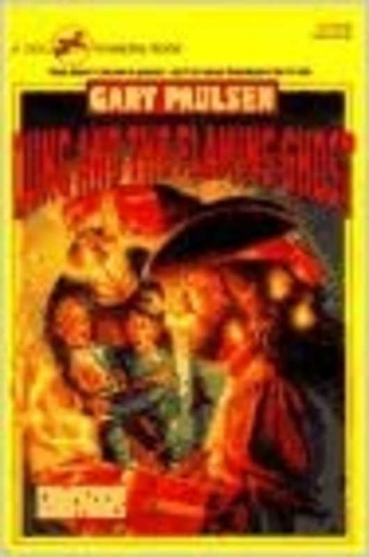 Book cover for "Dunc and the Flaming Ghost" by Gary Paulsen