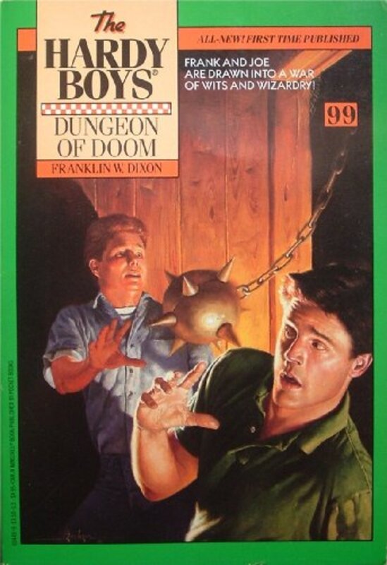 Book cover for "Dungeon of Doom" by Franklin W Dixon