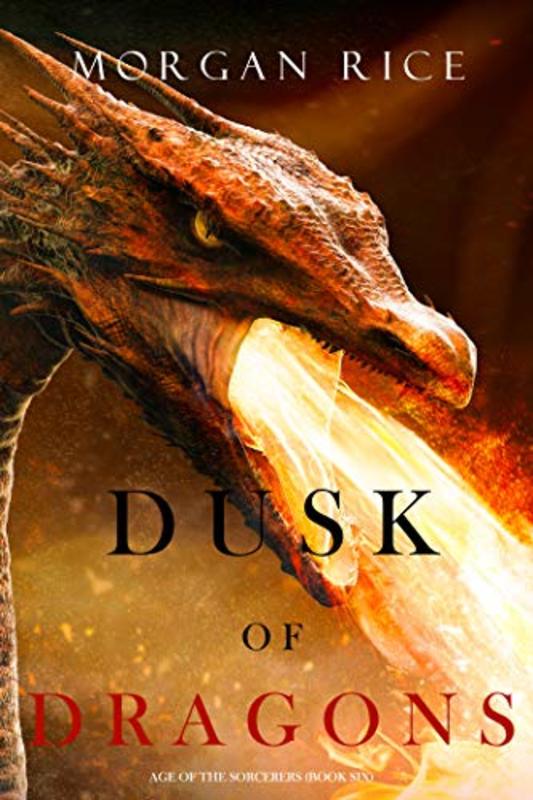 Book cover for "Dusk of Dragons" by Morgan Rice