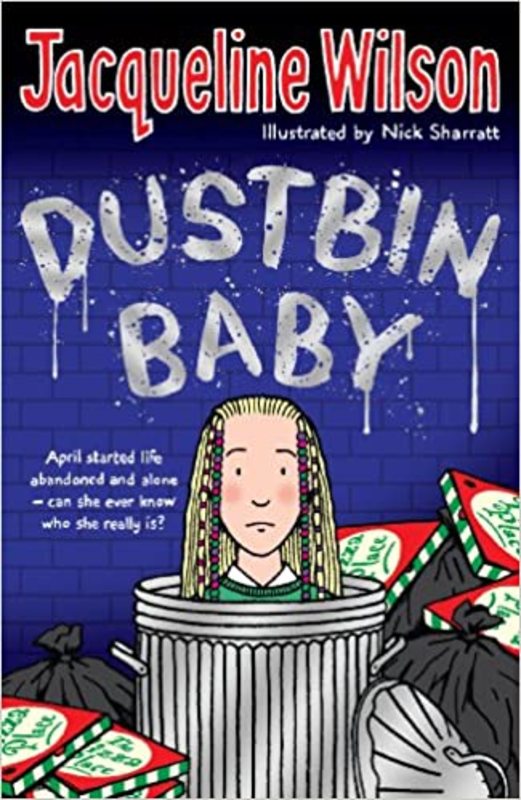 Book cover for "Dustbin Baby" by Jacqueline Wilson