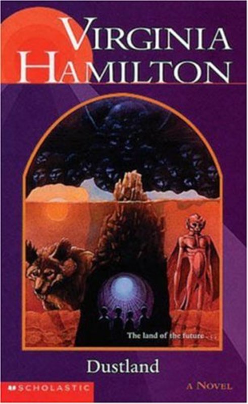 Book cover for "Dustland" by Virginia Hamilton