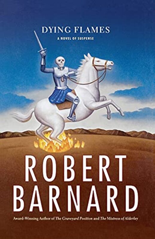Book cover for "Dying Flames" by Robert Barnard