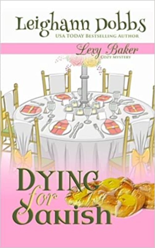 Book cover for "Dying for Danish" by Leighann Dobbs