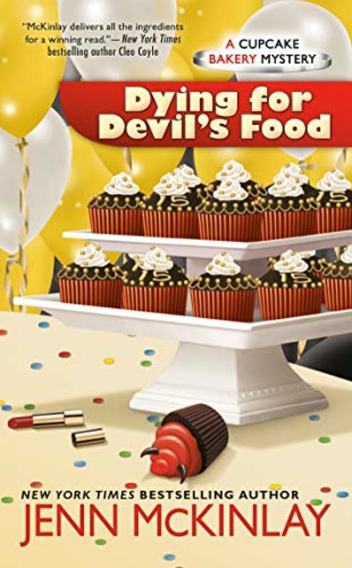Book cover for "Dying for Devil's Food" by Jenn McKinlay