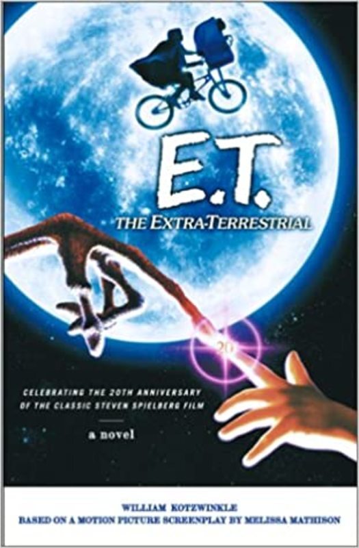 Book cover for "E. T. The Extra-Terrestrial" by William Kotzwinkle