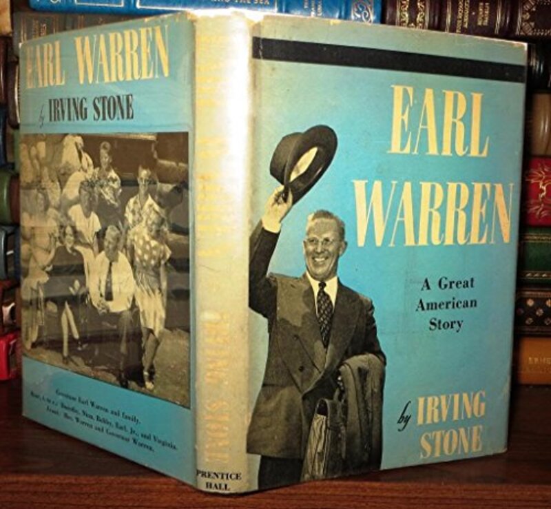 Book cover for "Earl Warren" by Irving Stone