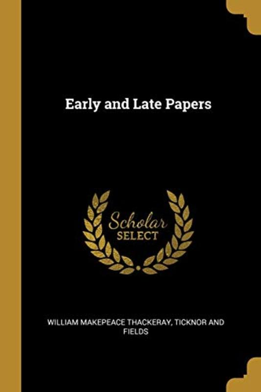 William Makepeace Thackeray book cover