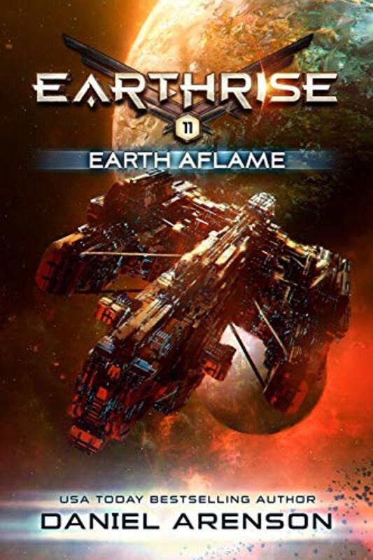 Book cover for "Earth Aflame" by Daniel Arenson