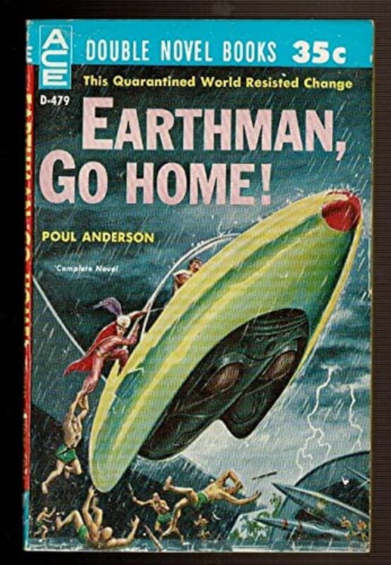 Book cover for "Earthman, Go Home!" by Poul Anderson
